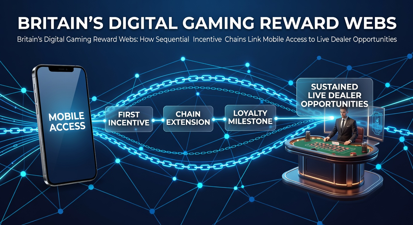 Sequential incentive chains connecting mobile gaming access to live dealer tables in UK digital platforms