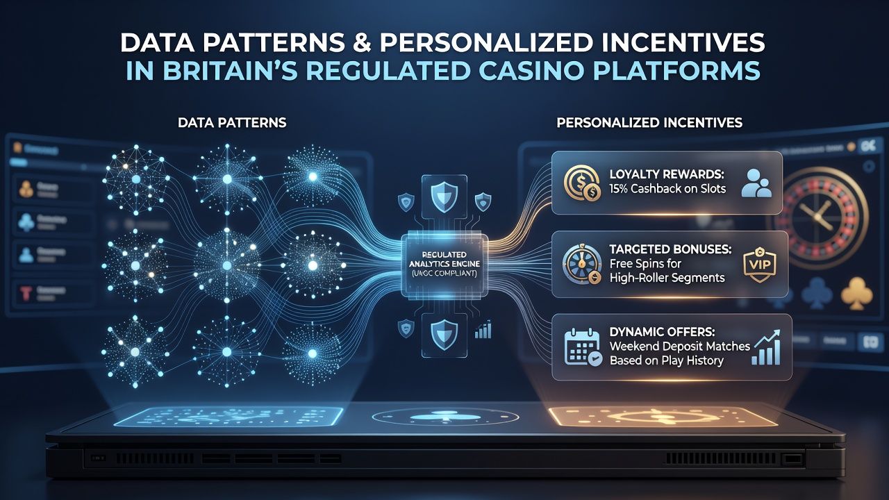 Analytics interface displaying real-time incentive personalization metrics for regulated casino operators