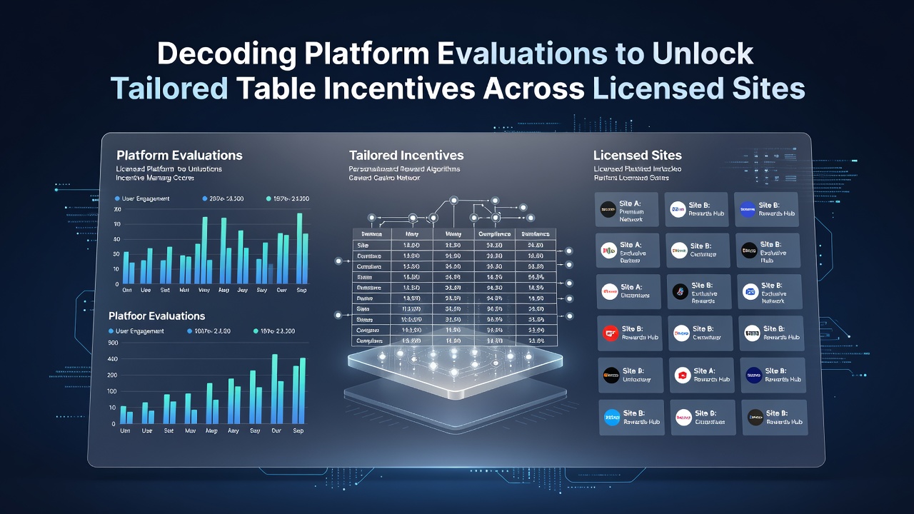 Detailed view of tailored table incentives and bonus structures on evaluated casino platforms