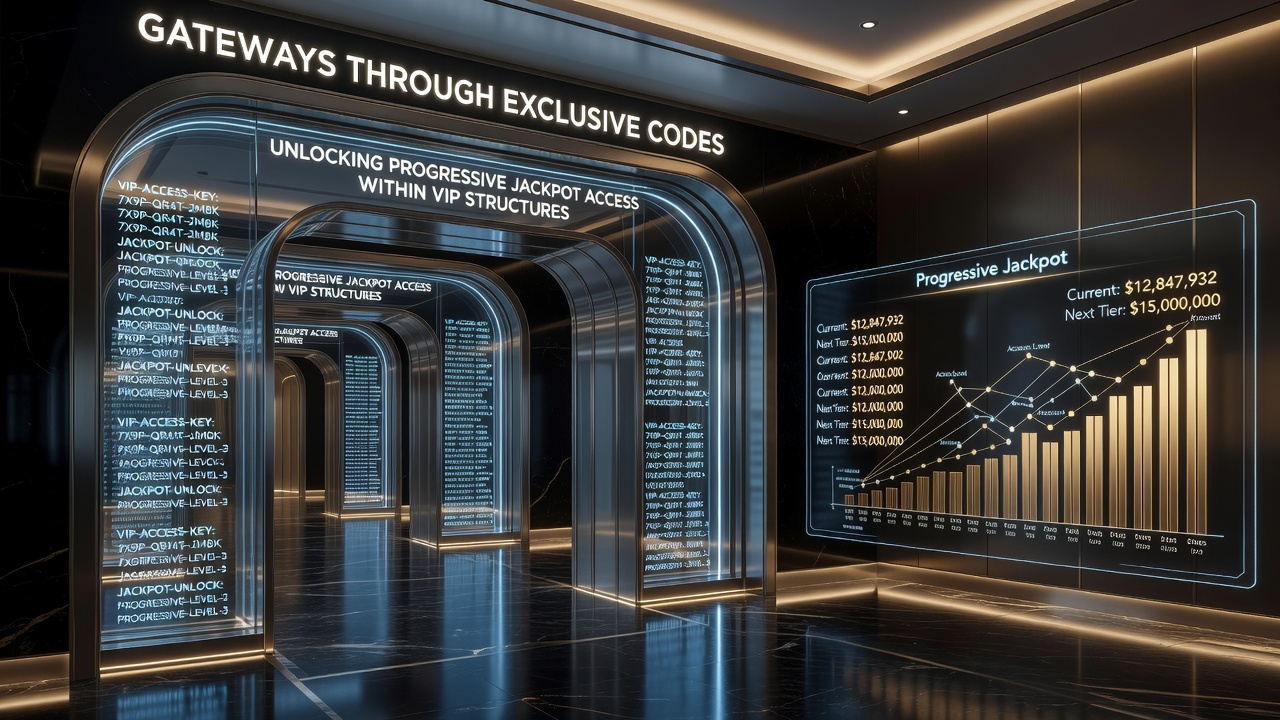 Progressive jackpot meter display within a VIP casino dashboard