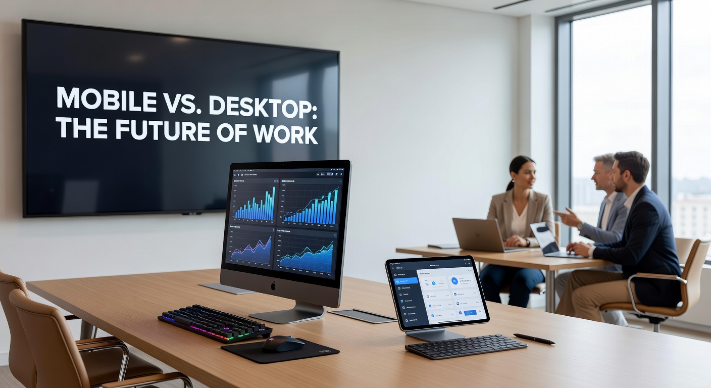Side-by-side comparison of a mobile casino interface on a phone and a full desktop dashboard, showcasing layout differences and feature accessibility