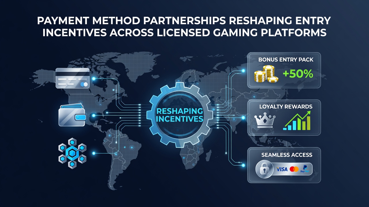 Licensed gaming platforms showcasing updated entry incentives through payment collaborations